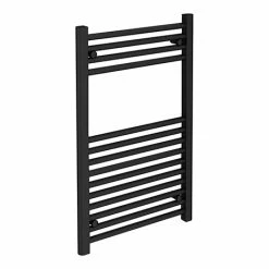 Toreno Black W500 X H800mm Heated Towel Rail