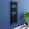 Toreno Black W500 X H1200mm Heated Towel Rail