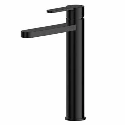 Toreno Round Black High Rise Mono Basin Mixer