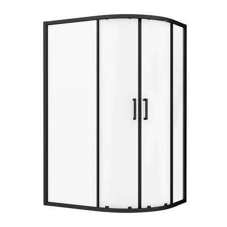 Toreno Matt Black 1200 X 900mm Offset Quadrant Shower Enclosure 4 Toreno Matt Black 1200 X 900mm Offset Quadrant Shower Enclosure - Image 4
