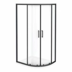 Toreno Matt Black 900 X 760mm Offset Quadrant Shower Enclosure 6 Toreno Matt Black 900 X 760mm Offset Quadrant Shower Enclosure -Toreno Shop BLK976Q2D d4 460