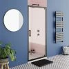 Toreno Matt Black 900 X 1850 Pivot Shower Door
