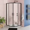 Toreno Matt Black 900 X 900mm Quadrant Shower Enclosure