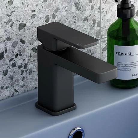 Toreno Modern Black Basin Mono Mixer Tap 7 Toreno Modern Black Basin Mono Mixer Tap - Image 7
