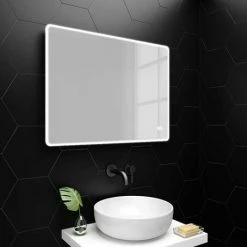 Toreno 800 X 600mm Landscape LED Illuminated Bluetooth Mirror Inc. Touch Sensor 5 Toreno 800 X 600mm Landscape LED Illuminated Bluetooth Mirror Inc. Touch Sensor -Toreno Shop MIR012 detail2 460