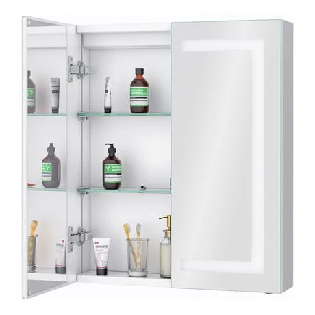 Toreno 600x700mm LED Illuminated 2-Door Mirror Cabinet Incl. Motion Sensor - MIR014 2 Toreno 600x700mm LED Illuminated 2-Door Mirror Cabinet Incl. Motion Sensor - MIR014 - Image 2