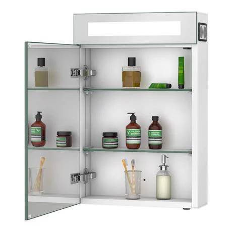 Toreno 400x600mm LED Illuminated Mirror Cabinet Inc. Bluetooth, Infrared Sensor & Shaving Port - MIR016 3 Toreno 400x600mm LED Illuminated Mirror Cabinet Inc. Bluetooth, Infrared Sensor & Shaving Port - MIR016 - Image 3