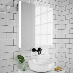 Toreno 700x650mm LED Illuminated 2-Door Bluetooth Mirror Cabinet With Motion Sensor, Shaving Socket & Anti-Fog - MIR018 -Toreno Shop MIR018 d4 460