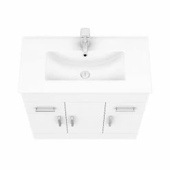 Toreno 1300mm Gloss White Vanity Unit Bathroom Suite - Depth 400/200mm 13 Toreno 1300mm Gloss White Vanity Unit Bathroom Suite - Depth 400/200mm -Toreno Shop MOD1300 n d3 460