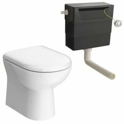 Toreno 500mm BTW Toilet Unit Incl. Cistern + Round Pan (Depth 200mm) -Toreno Shop MODBTWWC d2 460