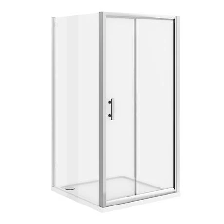 Toreno 8mm 1000 X 1000mm Square Sliding Door Large Shower Enclosure - Easy Fit 2 Toreno 8mm 1000 X 1000mm Square Sliding Door Large Shower Enclosure - Easy Fit - Image 2
