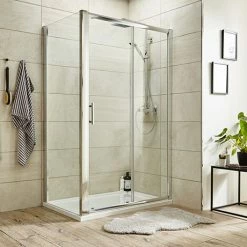 Toreno 8mm Rectangular Sliding Door Shower Enclosure - Easy Fit