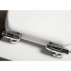 Toreno High Gloss White MDF Bottom Fixing Soft Close Toilet Seat With Chrome Hinges 7 Toreno High Gloss White MDF Bottom Fixing Soft Close Toilet Seat With Chrome Hinges -Toreno Shop MSC020 detail3 460