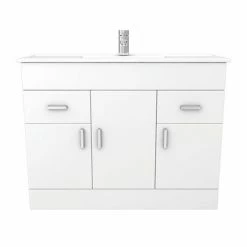 Toreno Vanity Sink With Cabinet - 1000mm Modern High Gloss White 10 Toreno Vanity Sink With Cabinet - 1000mm Modern High Gloss White -Toreno Shop MV1000 n d2 460