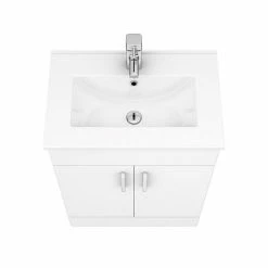 Toreno White 620mm Vanity Unit (Flat Packed) 7 Toreno White 620mm Vanity Unit (Flat Packed) -Toreno Shop MV600FP d3 460