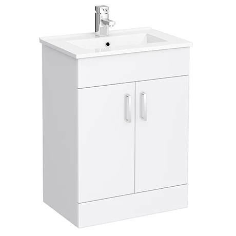 Toreno White 620mm Vanity Unit (Flat Packed) 1 Toreno White 620mm Vanity Unit (Flat Packed)
