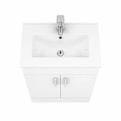Toreno Vanity Sink With Cabinet - 600mm Modern High Gloss White 12 Toreno Vanity Sink With Cabinet - 600mm Modern High Gloss White -Toreno Shop MV600 n d4 460