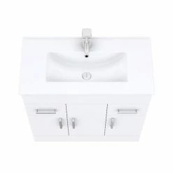 Toreno Vanity Sink With Cabinet - 800mm Modern High Gloss White 11 Toreno Vanity Sink With Cabinet - 800mm Modern High Gloss White -Toreno Shop MV800 d7 460
