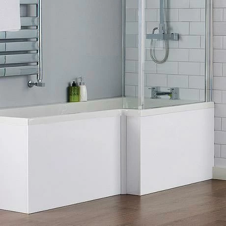 Toreno 1700 White Offset MDF Front Bath Panel - NMP135 2 Toreno 1700 White Offset MDF Front Bath Panel - NMP135 - Image 2