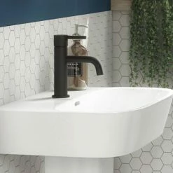 Toreno Matt Black Round Basin Mono Mixer Tap 9 Toreno Matt Black Round Basin Mono Mixer Tap -Toreno Shop TMBBT d3 460
