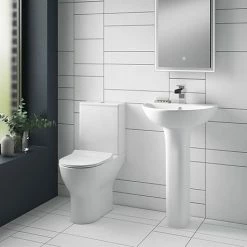 Toreno Round 4-Piece Modern Bathroom Suite