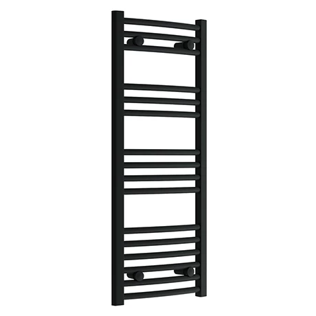 Toreno Black Curved W400 X H1000mm Heated Towel Rail 1 Toreno Black Curved W400 X H1000mm Heated Towel Rail