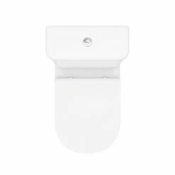 Toreno Round Rimless Close Coupled Toilet + Soft Close Seat -Toreno Shop TRRWC n d3 460