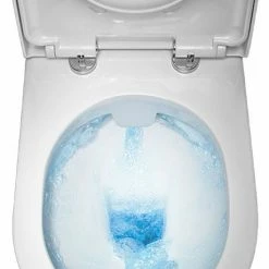 Toreno Round Rimless Close Coupled Toilet + Soft Close Seat -Toreno Shop TRRWC d2 460