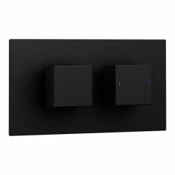 Toreno Matt Black Wall Mounted Waterfall Bath Filler + Concealed Thermostatic Valve 11 Toreno Matt Black Wall Mounted Waterfall Bath Filler + Concealed Thermostatic Valve -Toreno Shop TWMCTV BLK n detail4 460