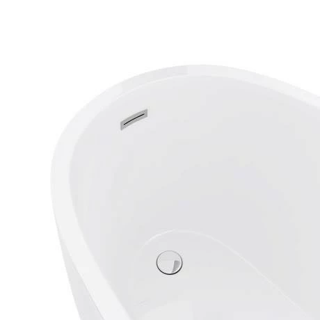 Toreno 1520 Small Modern Slipper Free Standing Bath 3 Toreno 1520 Small Modern Slipper Free Standing Bath - Image 3