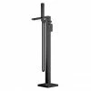 Toreno Square Black Freestanding Bath Shower Mixer